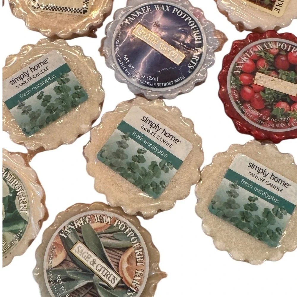 Yankee Candle Wax Potpourri Tarts Bulk Lot 24 Count Assorted Scents 0.8oz Each